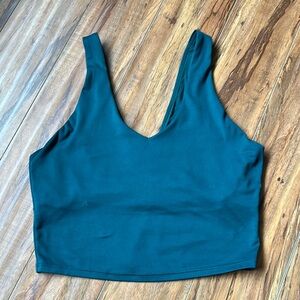 Women’s Flex Light Support V neck cropped Sports Bra in Teal - All in Motion